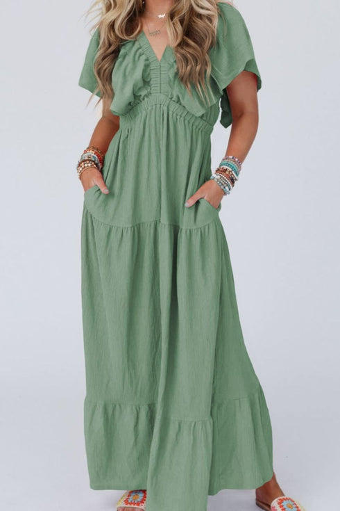 ruffled-v-neck-flutter-sleeve-maxi-dress OhSoStyled - Sophia's Style-13